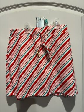 Jess Lea Christmas Skort - Red, Pink & Teal